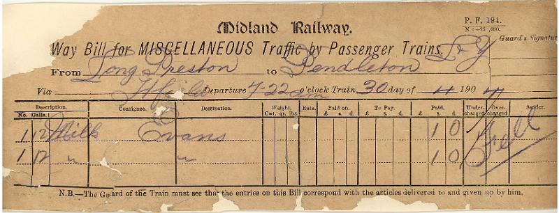 Milk 30-04-04 to Pendleton - Evans (24 galls).jpg - Way Bill: Milk 30-04-04 to Pendleton - Evans (24 galls)